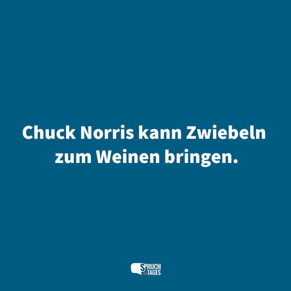 Chuck Norris kann Zwiebeln zum Weinen bringen